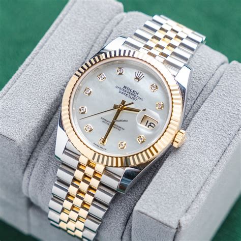 rolex datejust 41 jubilee used|Rolex Datejust 41 with diamonds.